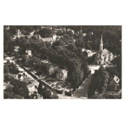 BAGNOLES-de-L'ORNE: l'église vue aérienne 10x15 - état