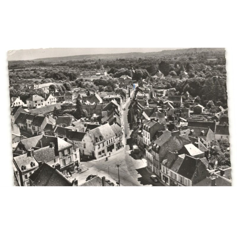 REMALARD: vue générale vue aérienne 10x15 - très bon état