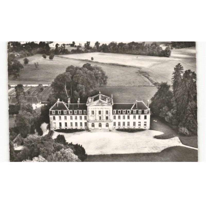 COURTOMER: le château vue aérienne 10x15 - très bon état