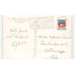 DOMFRONT: vue générale vue aérienne 10x15 - très bon état