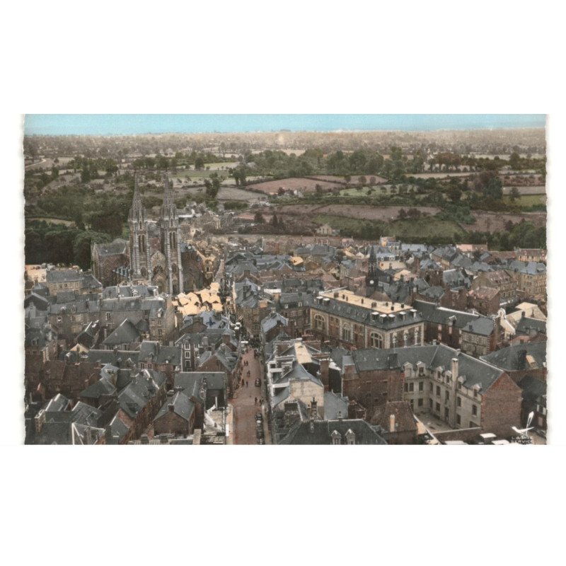 LA FERTE-MACE: vue aérienne 10x15 - très bon état