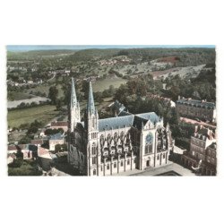 LA CHAPELLE-MONTLIGEON: la basilique vue aérienne 10x15 - très bon état