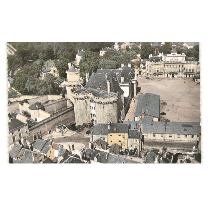 ALENCON: le château vue aérienne 10x15 - très bon état