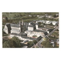 TINCHEBRAY: chapelle sainte-marie vue aérienne 10x15 - très bon état