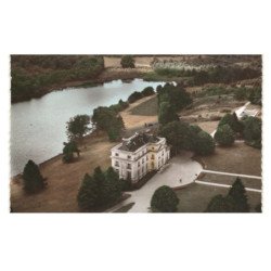RANDONNAI: le château et l'étang vue aérienne 10x15 - état