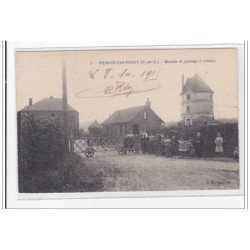 HERSIN-COUPIGNY : moulin et passage a niveau - tres bon etat