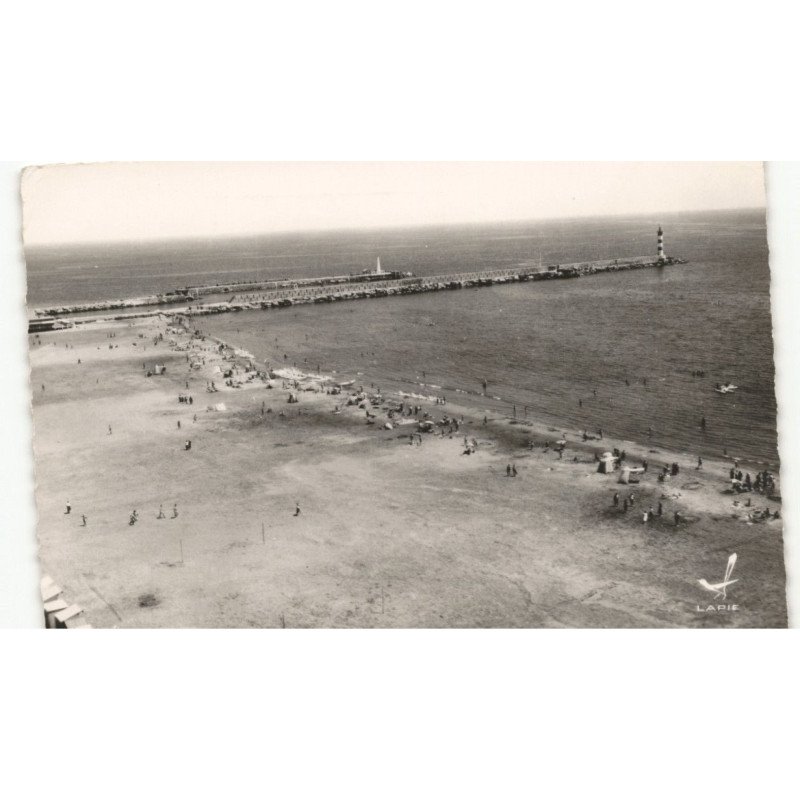 PORT-la-NOUVELLE: le phare, la jetée, la plage, vue aérienne 10X15 - très bon état