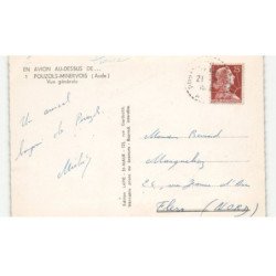 POUZOLS-MINERVOIS: vue générale vue aérienne 10X15 - très bon état