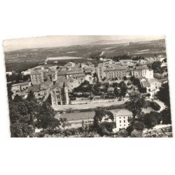 VENTENAC D'AUDE: la cave coopérative, le château, vue aérienne 10X15 - très bon état