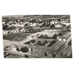 LEZIGNAN-CORBIERES: école supérieure vue aérienne 10X15 - très bon état