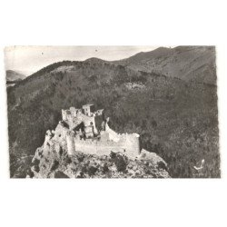 LAPRADELLE-PUILAURENS: le château XIIe siècle vue aérienne 10X15 - très bon état