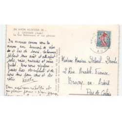 GRUISSAN: la tour barberousse et vue générale vue aérienne 10X15 - très bon état