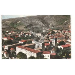 CAUNES-MINERVOIS: le cloître vue aérienne 10X15 - très bon état