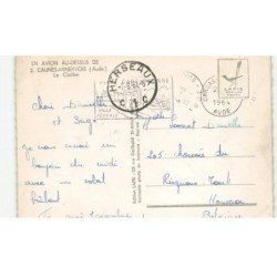 CAUNES-MINERVOIS: le cloître vue aérienne 10X15 - très bon état