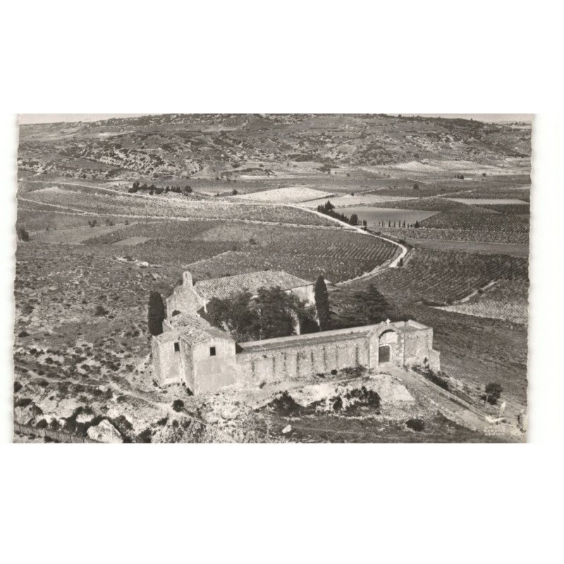 FABREZAN: chapelle notre-dame vue aérienne 10X15 - très bon état