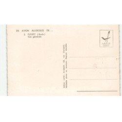 FLEURY: vue générale vue aérienne 10X15 - très bon état