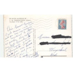 LA FRANQUI-PLAGE: la plage et les villes vue aérienne 10X15 - très bon état