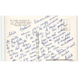 CARCASSONNE: place du général de gaulle, promenade barbès vue aérienne 10X15 - très bon état