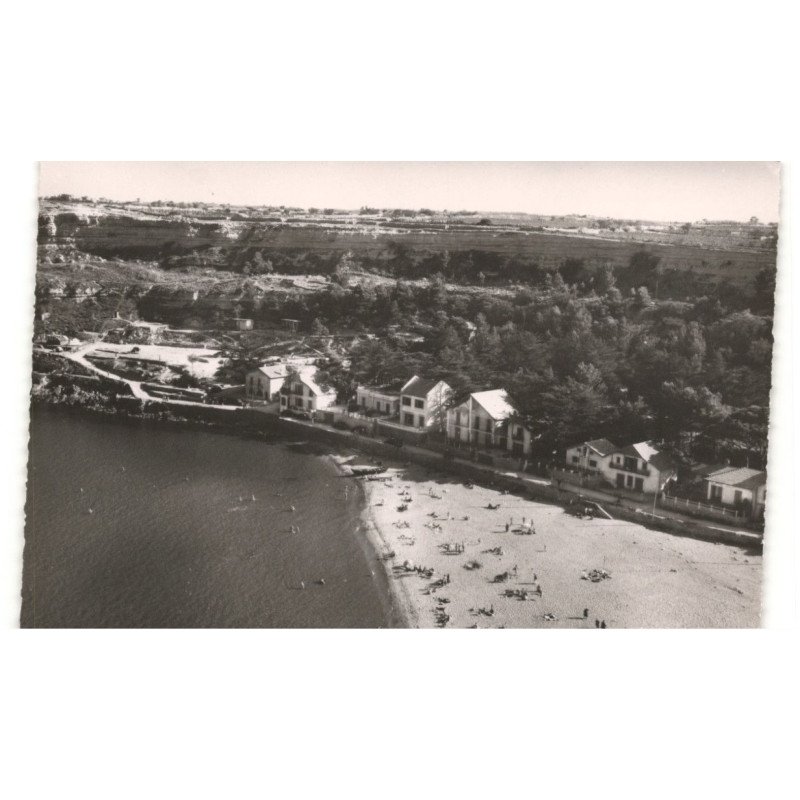 LA FRANQUI-PLAGE: la plage vue aérienne 10X15 - très bon état