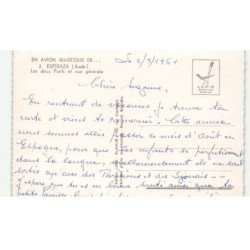 ESPERAZA: les deux ponts et vue générale vue aérienne 10X15 - très bon état