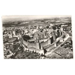 CARCASSONNE: vue aérienne 10X15 - très bon état