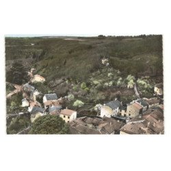 CUXAC CABARDES: vue générale vue aérienne 10X15 - très bon état
