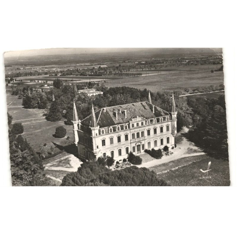 BRAM: le château de valgros vue aérienne 10X15 - très bon état
