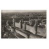 CARCASSONNE: la cité et l'église saint-nazaire vue aérienne 10X15 - très bon état