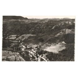 RENNES-les-BAINS: vue panoramique vers la chaîne des pyrénées aérienne 10X15 - très bon état