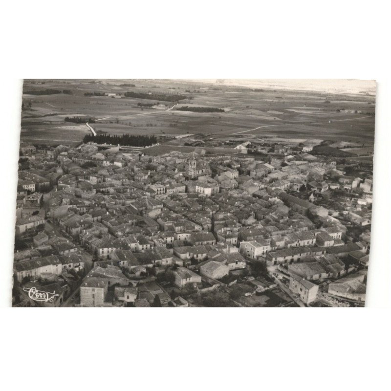 OUVEILLAN: vue panoramique sur la ville aérienne 10X15 - très bon état