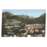 QUILLAN: vue générale, au fond, le défilé de pierrelis aérienne 10X15 - très bon état