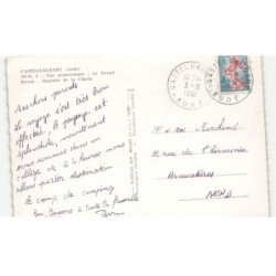 CASTELNAUDARY: vue panoramique, le grand bassin, quartier de la cibelle vue aérienne 10X15 - très bon état