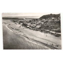 LEUCATE-PLAGE: un coin de la plage vers la falaise vue aérienne 10X15 - très bon état