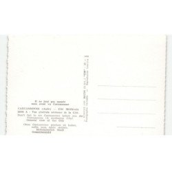 CARCASSONNE: cité médiévale, vue générale, vue aérienne 10X15 - très bon état