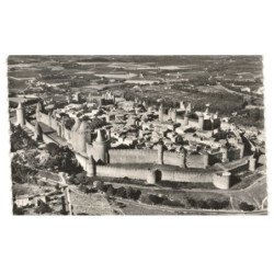 CARCASSONNE: la cité vue aérienne 10X15 - très bon état