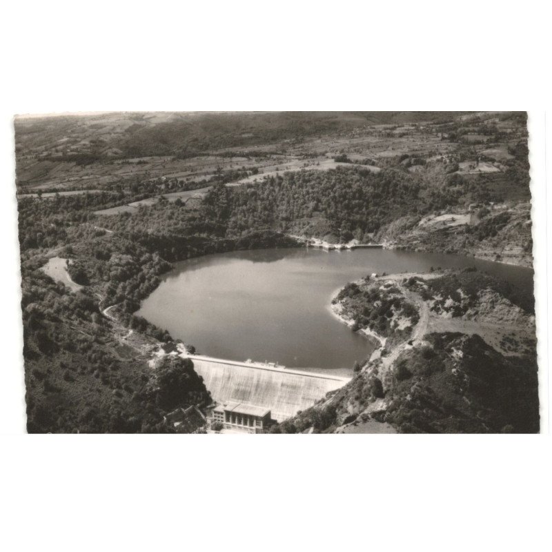 LE BOUSQUET: barrage de castelnau vue aérienne 10X15 - très bon état