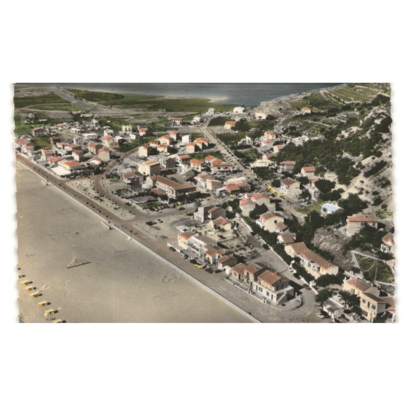 LEUCATE PLAGE: vue générale vue aérienne 10x15 - très bon état