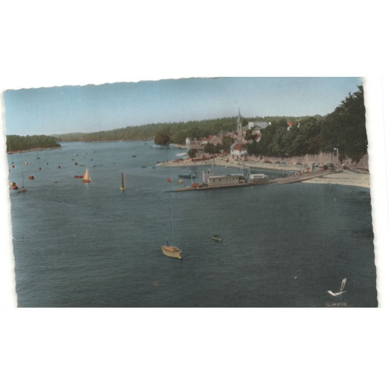 BENODET: panorama sur le port vue aérienne 10x15 - très bon état