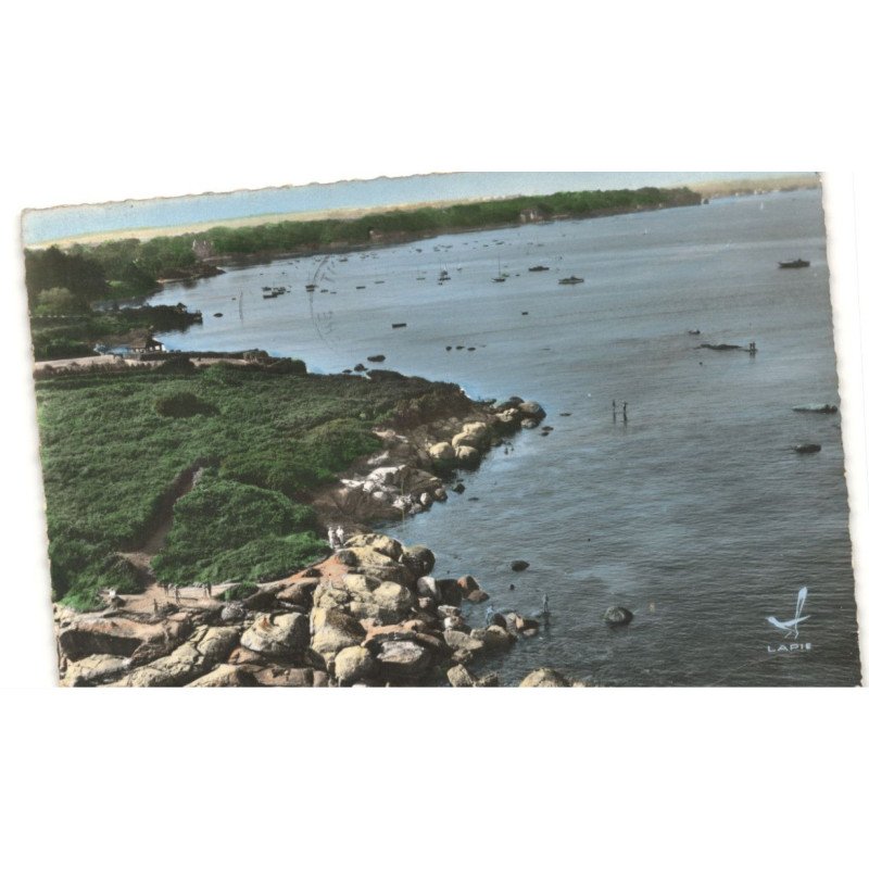 BEG-MEIL: plage des oiseaux vue aérienne 10x15 - très bon état