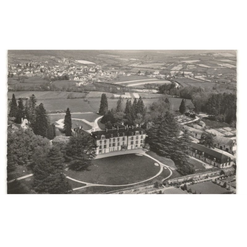 SAINT-HONORE-les-BAINS: château de la montagne vue aérienne 10x15 - très bon état