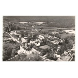 SAINT-HONORE-les-BAINS: l'hôtel "le morvan" et la route de vandenesse vue aérienne 10x15 - très bon état