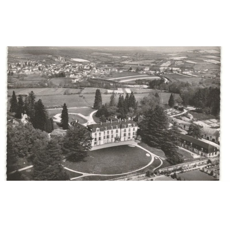 SAINT-HONORE-les-BAINS: château de la montagne vue aérienne 10x15 - très bon état