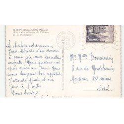 SAINT-HONORE-les-BAINS: château de la montagne vue aérienne 10x15 - très bon état