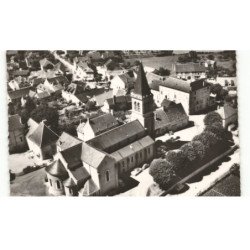 SAINT-HONORE-les-BAINS: vue générale de l'église vue aérienne 10x15 - très bon état
