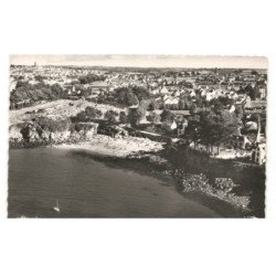 TREBOUL et DOUARNENEZ: plage saint-jean vue aérienne 10x15 - très bon état