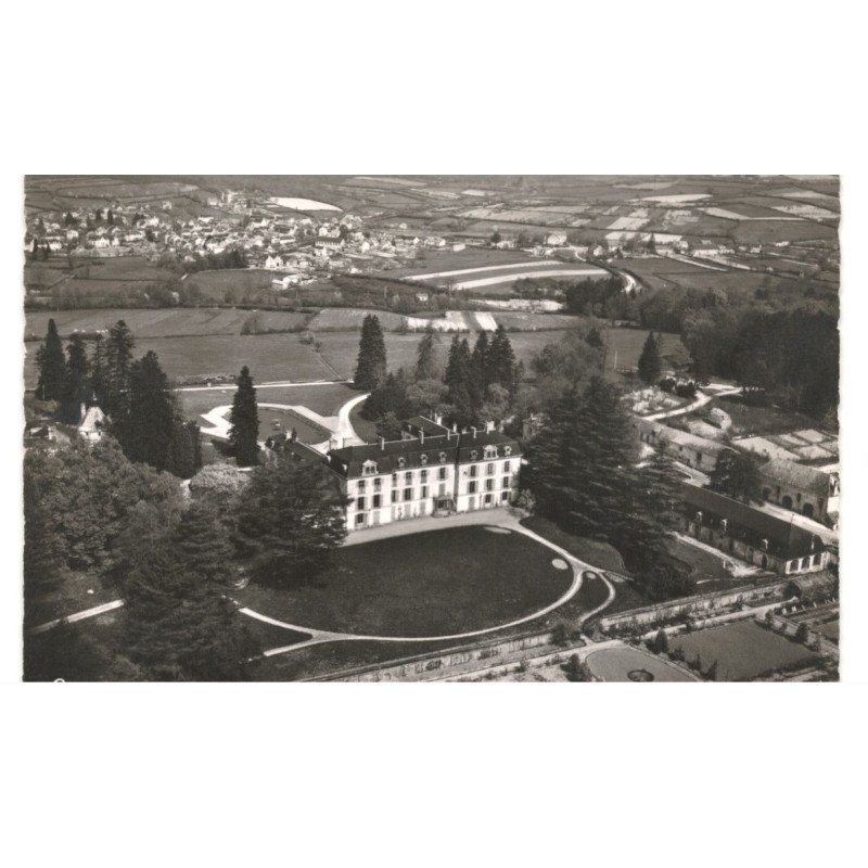 SAINT-HONORE-les-BAINS: château de la montagne vue aérienne 10x15 - très bon état
