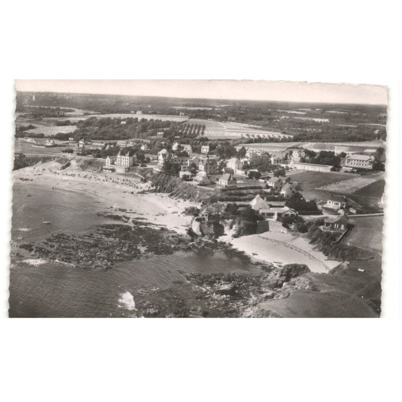LE POULDU: les plages vue aérienne 10x15 - très bon état