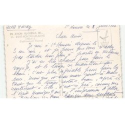 SAINT-HONORE-les-BAINS: établissement thermal vue aérienne 10x15 - très bon état