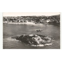 TREBOUL et DOUARNENEZ: l'ilot du coulinec et hôtel de la place des sables blancs vue aérienne 10x15 - très bon état