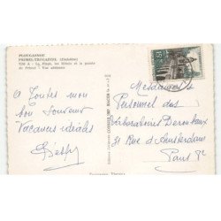PLOUGASNOU PRIMEL-TREGASTEL: la plage les hôtels et la pointe de primel vue aérienne 10x15 - très bon état
